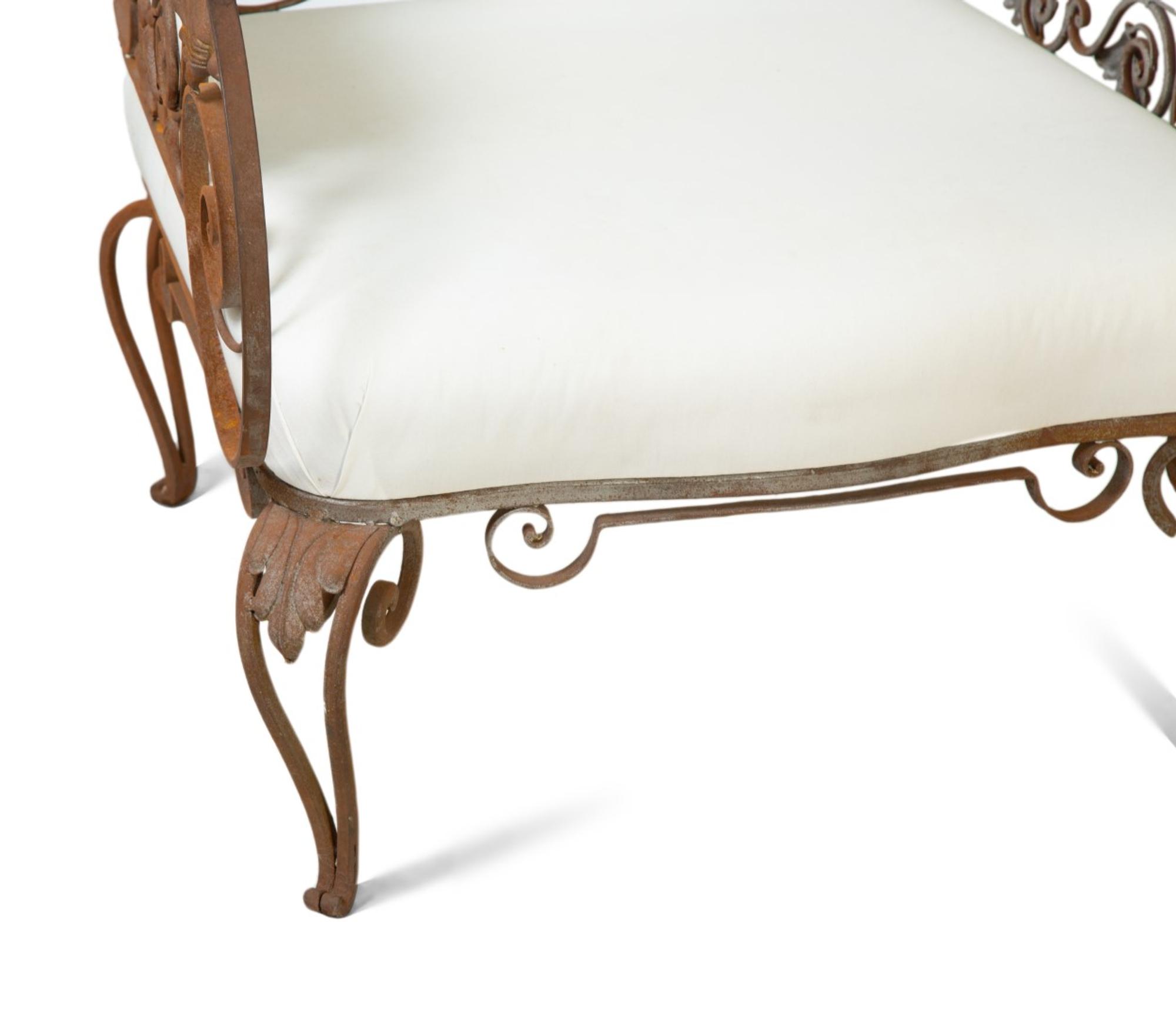 A Pair of Mid- Century Wrought Iron Armchairs — RICHARD HIMMEL, CIRCA 1950