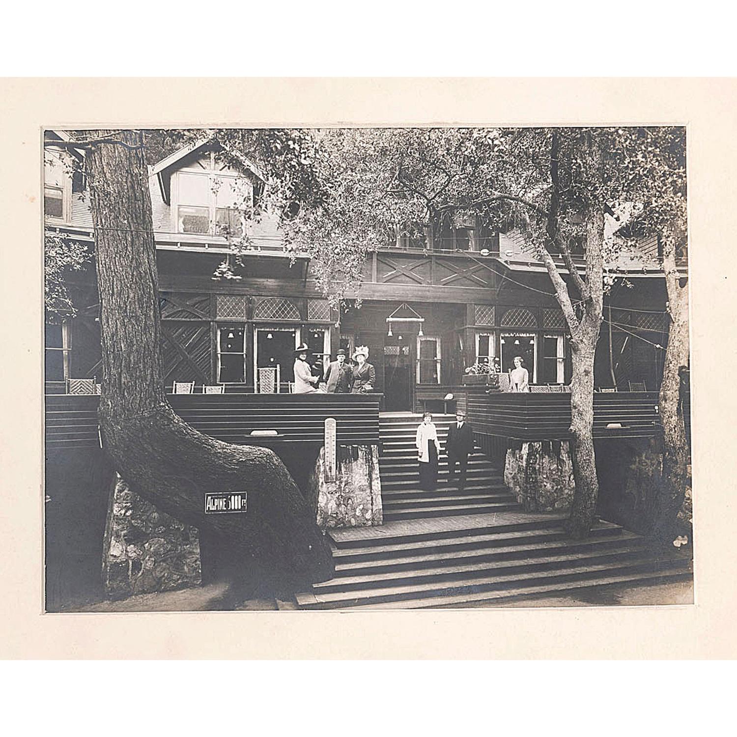 [CALIFORNIA]. A group of 20 photographs and ephemera related to Pasadena, Mt. Lowe, and Echo Mountain, including the railway images, comprising: