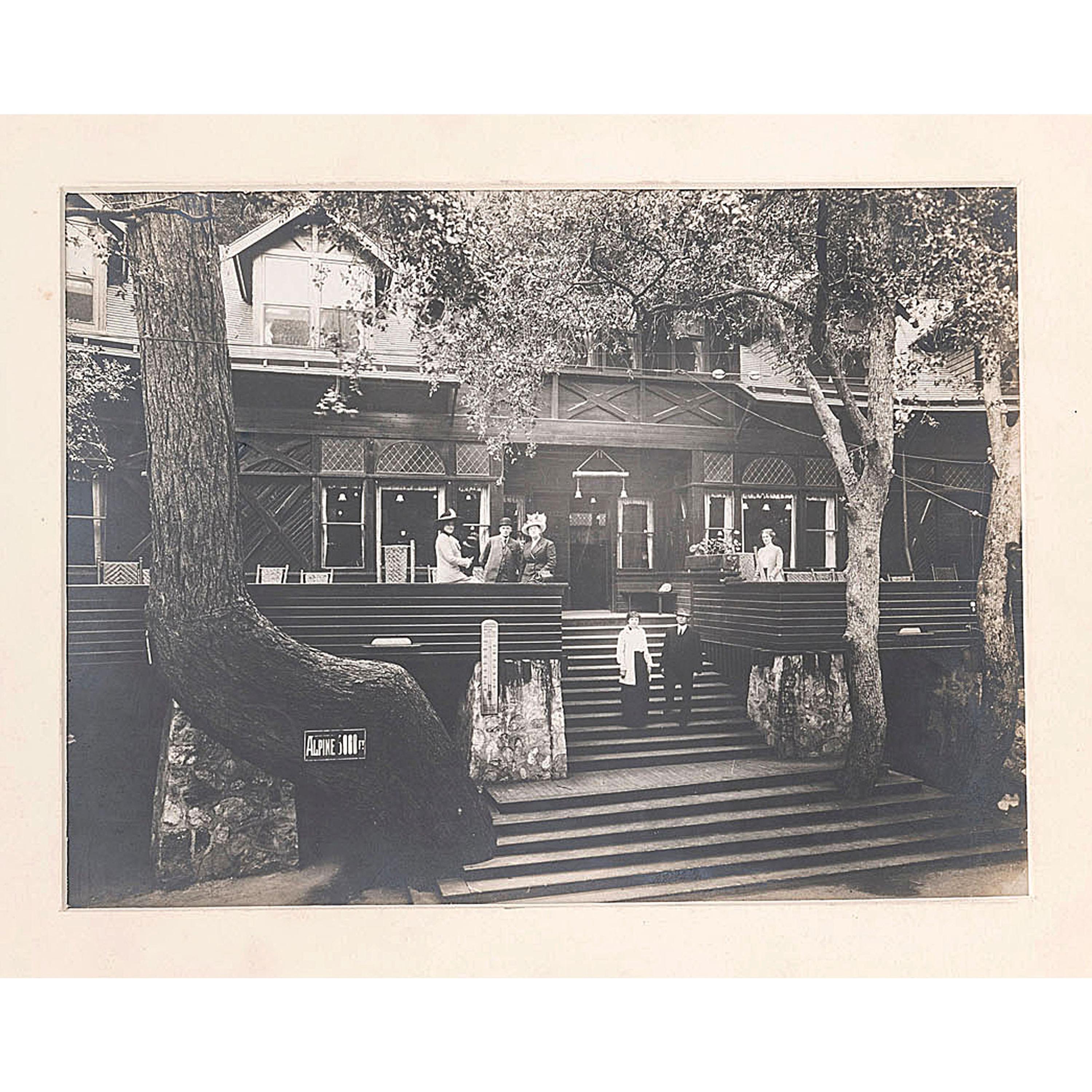 [CALIFORNIA]. A group of 20 photographs and ephemera related to Pasadena, Mt. Lowe, and Echo Mountain, including the railway images, comprising: