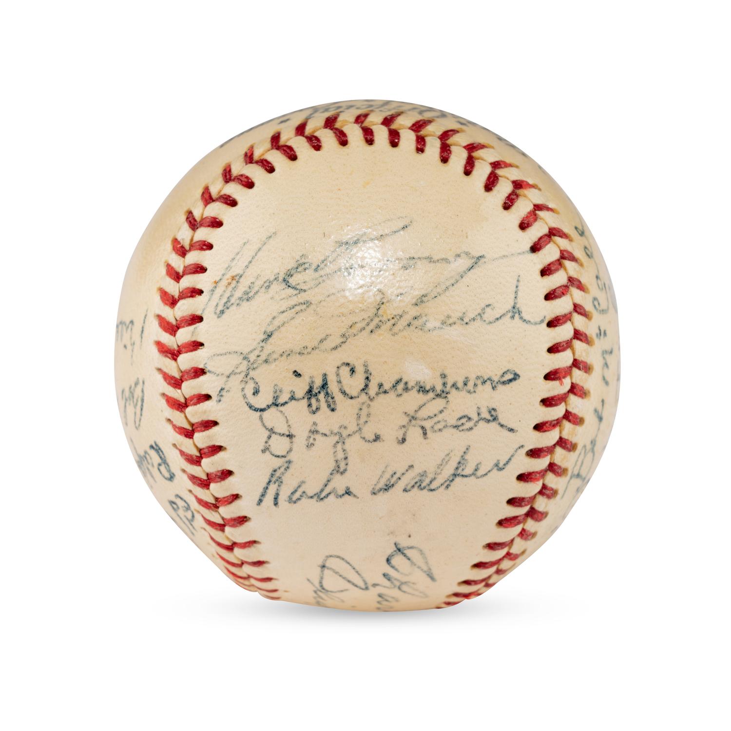 A 1948 Chicago Cubs Team Signed Autograph Baseball (PSA Sticker)