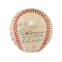 A 1948 Chicago Cubs Team Signed Autograph Baseball (PSA Sticker)