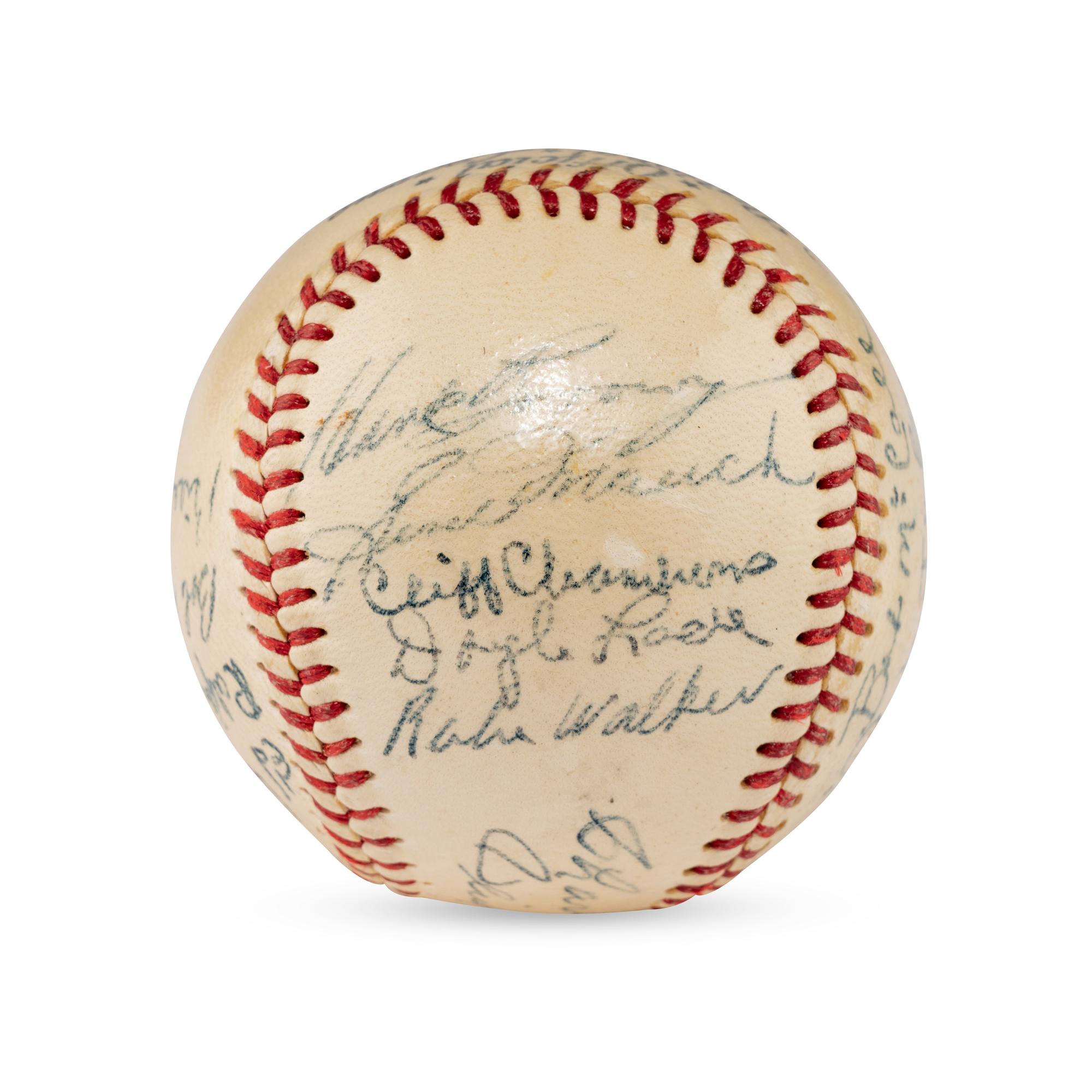 A 1948 Chicago Cubs Team Signed Autograph Baseball (PSA Sticker)