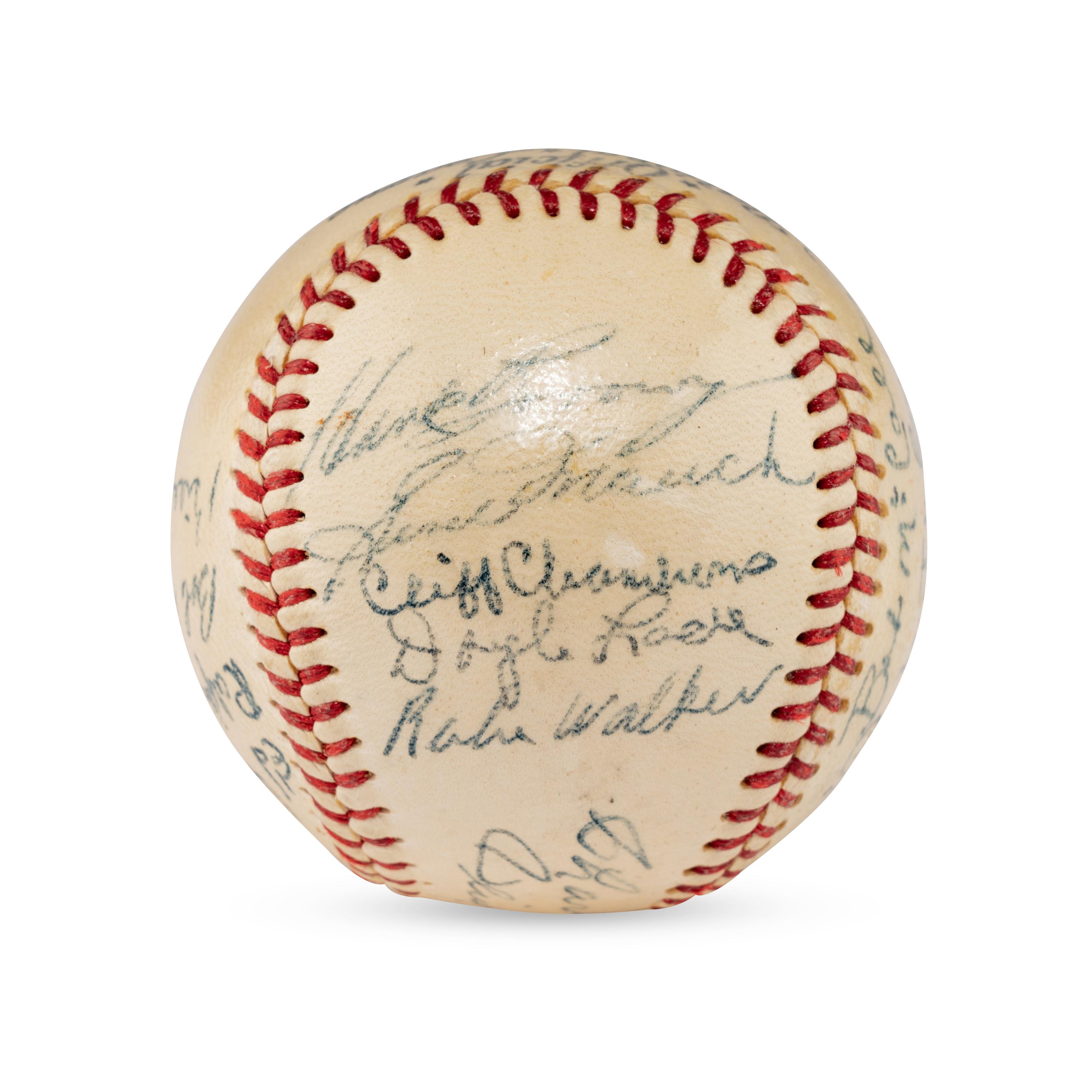 A 1948 Chicago Cubs Team Signed Autograph Baseball (PSA Sticker)