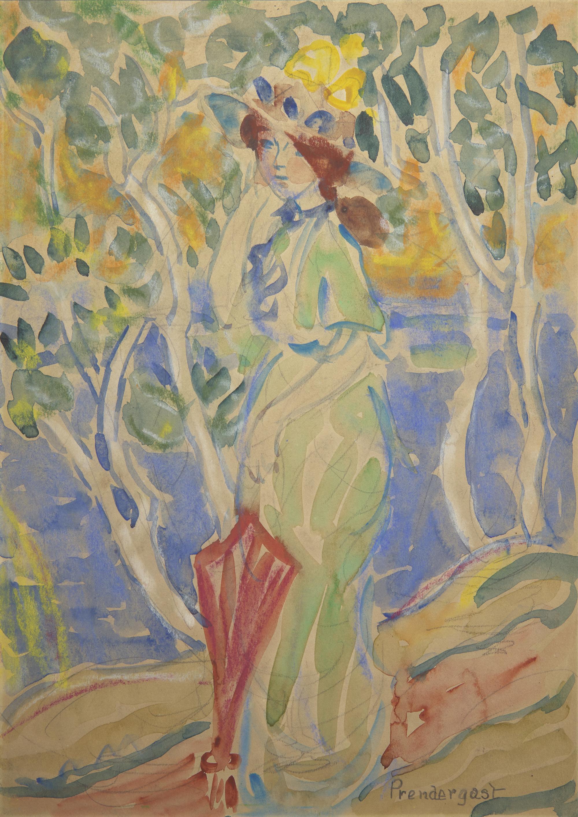 Lady with a Red Parasol , c. 1910-1913