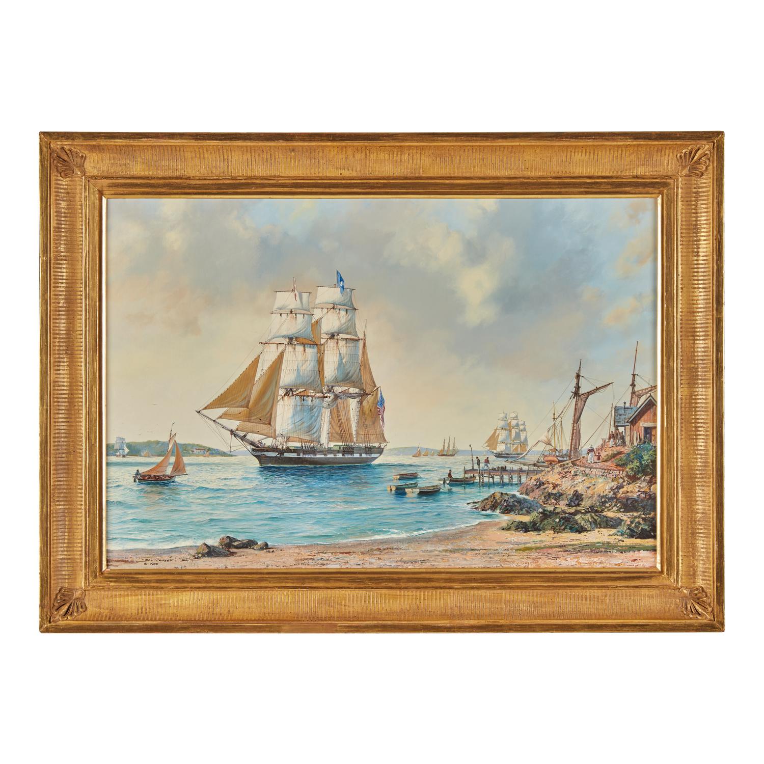 Roy Cross (British, 1924-2024) — The Old Port of Marblehead, c. 1840 , 1980