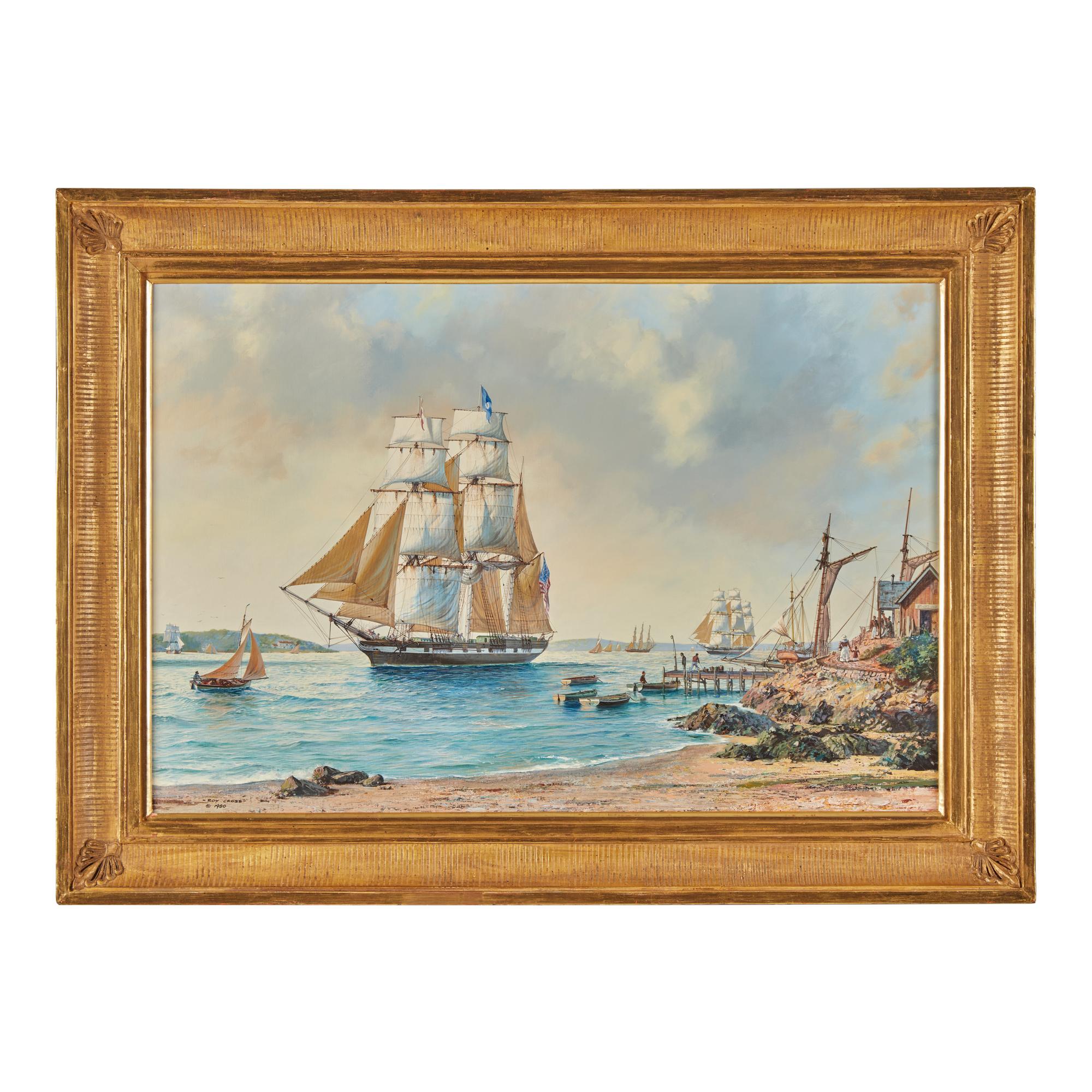 Roy Cross (British, 1924-2024) — The Old Port of Marblehead, c. 1840 , 1980