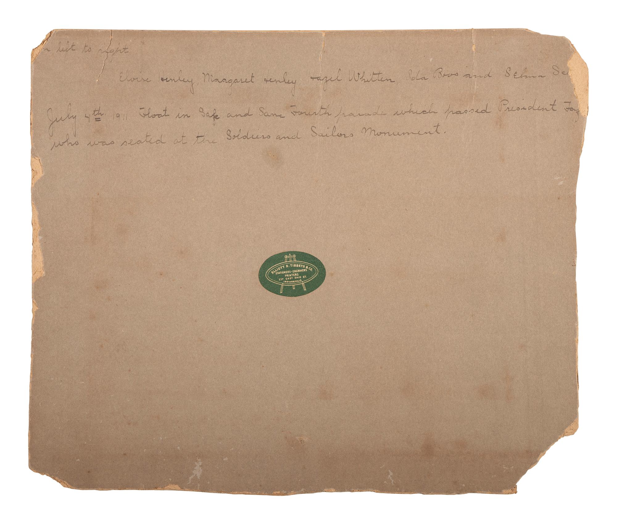 [WOMEN'S SUFFRAGE]. 33 States Grant Partial Suffrage. [Indianapolis, IN: 1911].