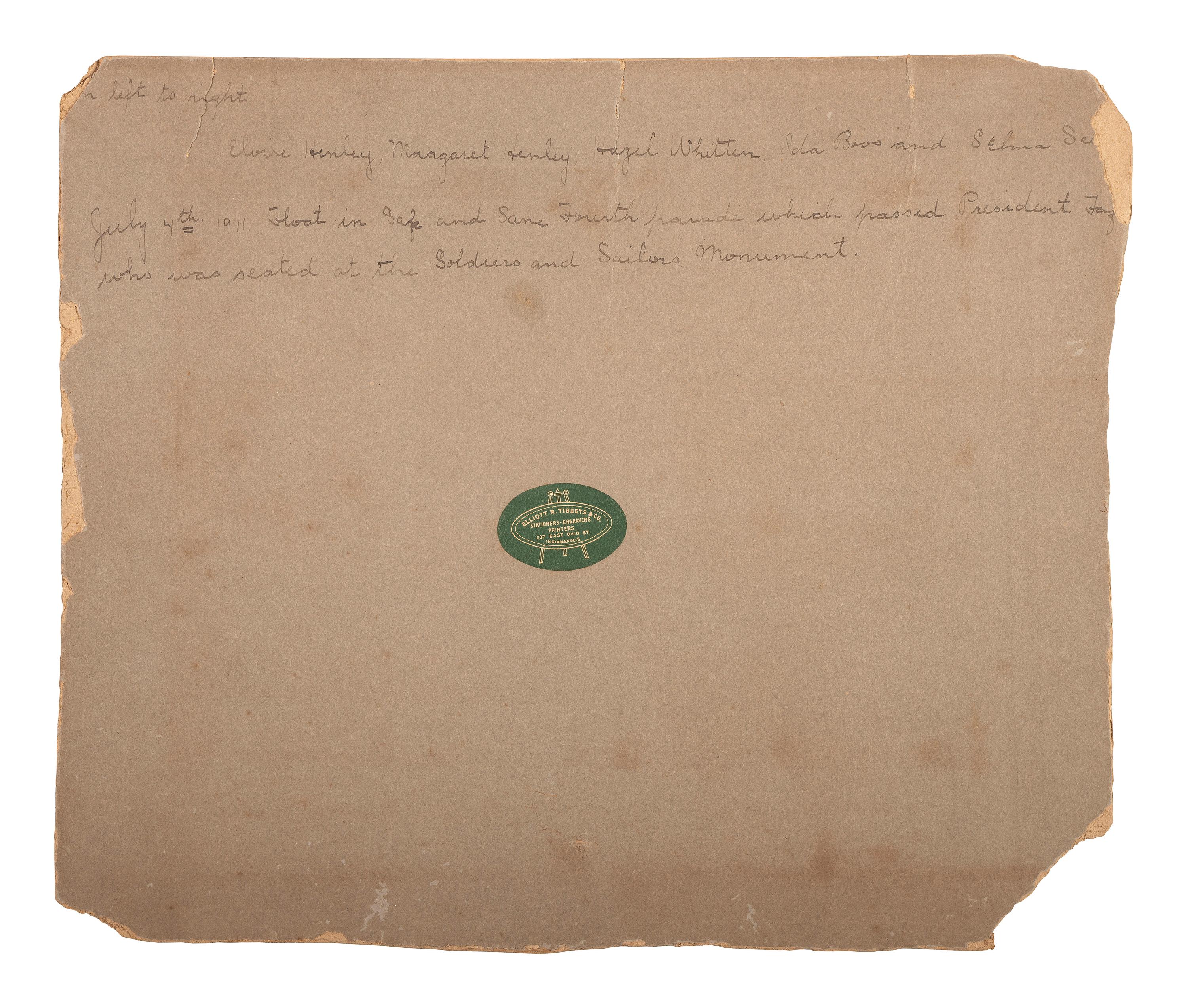 [WOMEN'S SUFFRAGE]. 33 States Grant Partial Suffrage. [Indianapolis, IN: 1911].