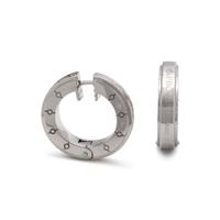MAUBOUSSIN, DIAMOND HOOP EARRINGS