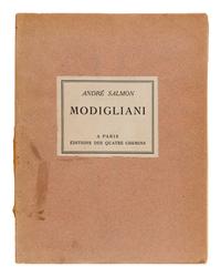 [MODIGLIANI, Amadeo (1884-1920)]. SALMON, André. Modigliani: Sa Vie et son Oeuvre. Paris: Éditions Des Quatre Chemins, 1926.