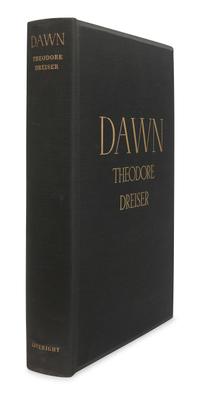 DREISER, Theodore (1871-1945). Dawn. A History of Myself. New York: Horace Liveright, Inc., 1931.