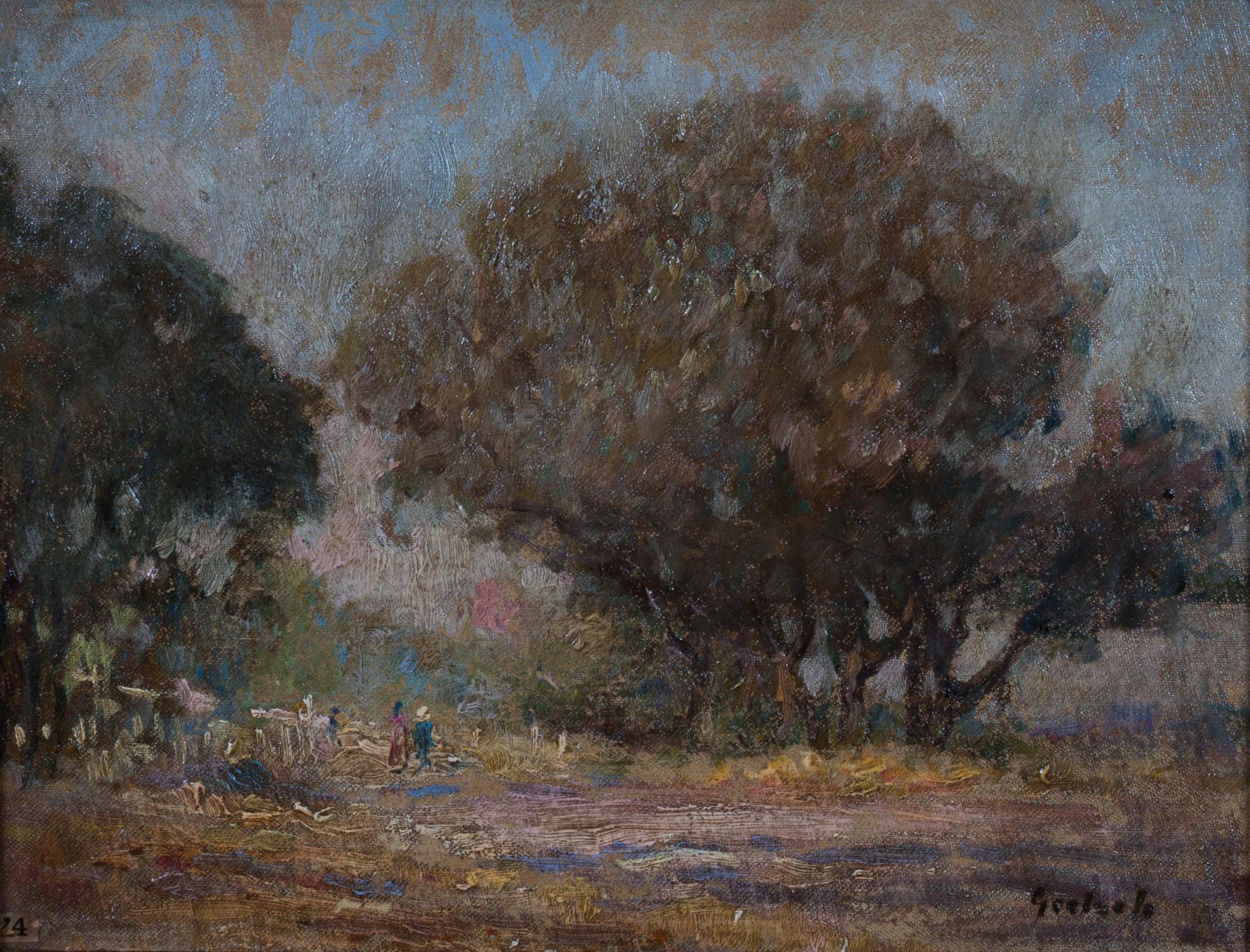 Gustav F. Goetsch, (American, 1877-1969), Roadside, 1925