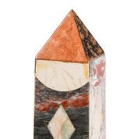 A Pair of Large Grand Tour Style Specimen Marble Obelisks