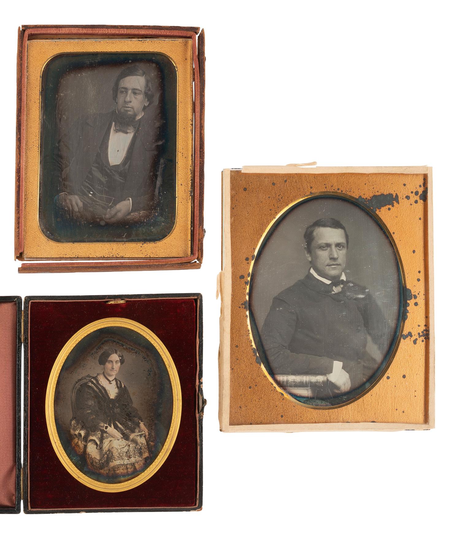 [EARLY PHOTOGRAPHY] 6 images of distinguished subjects, incl. tentatively identified Philadelphians