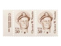 [WORLD WAR II]. NIMITZ, Chester W. (1885-1966). Autographed Japanese military currency banknote.