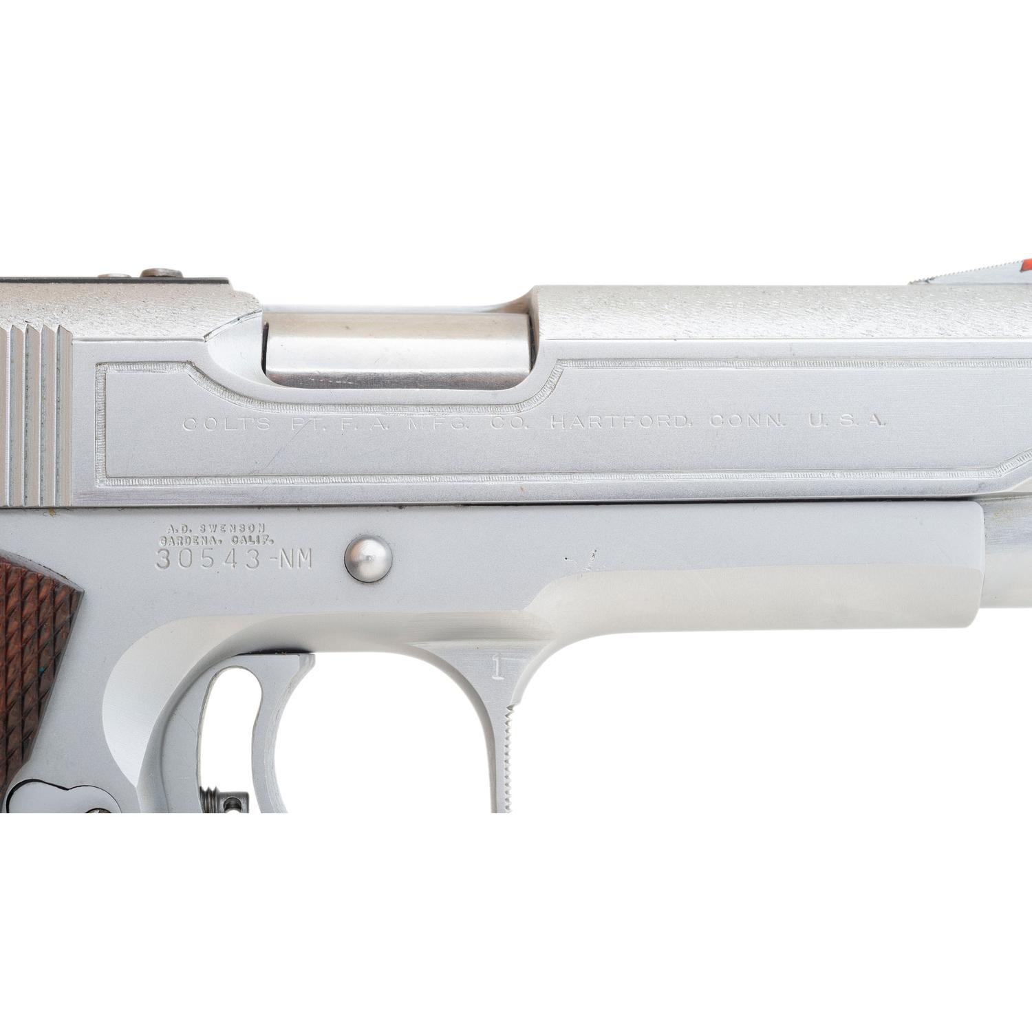 *Armand Swenson Customized Colt 1911A1 National Match Pistol Cut Down to Commander Length