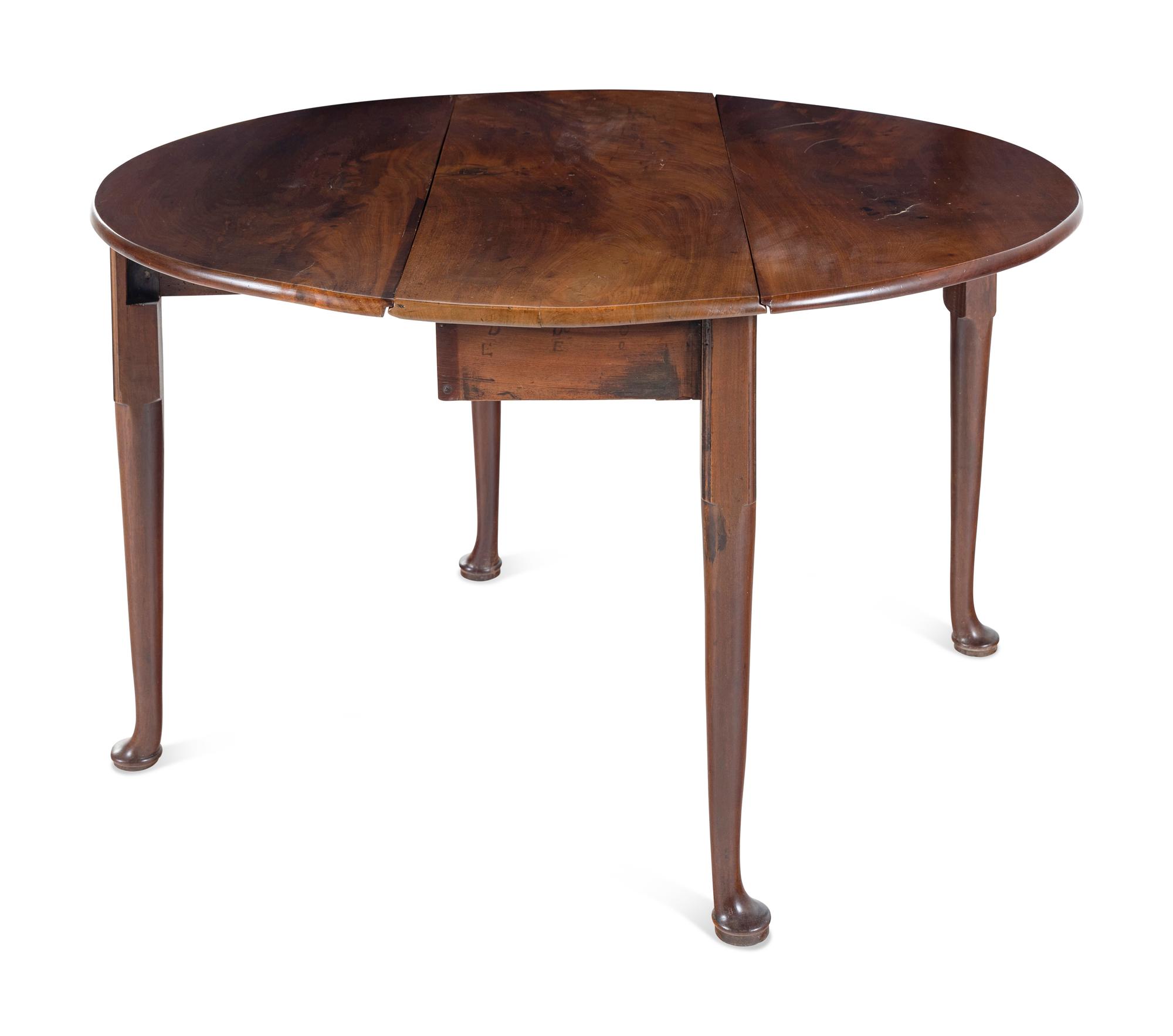 A George III Mahogany Drop-Leaf Gate-Leg Table