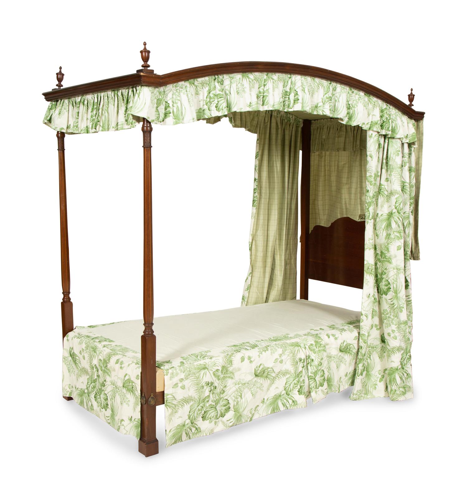 A Pair of George III Style Mahogany Tester Beds