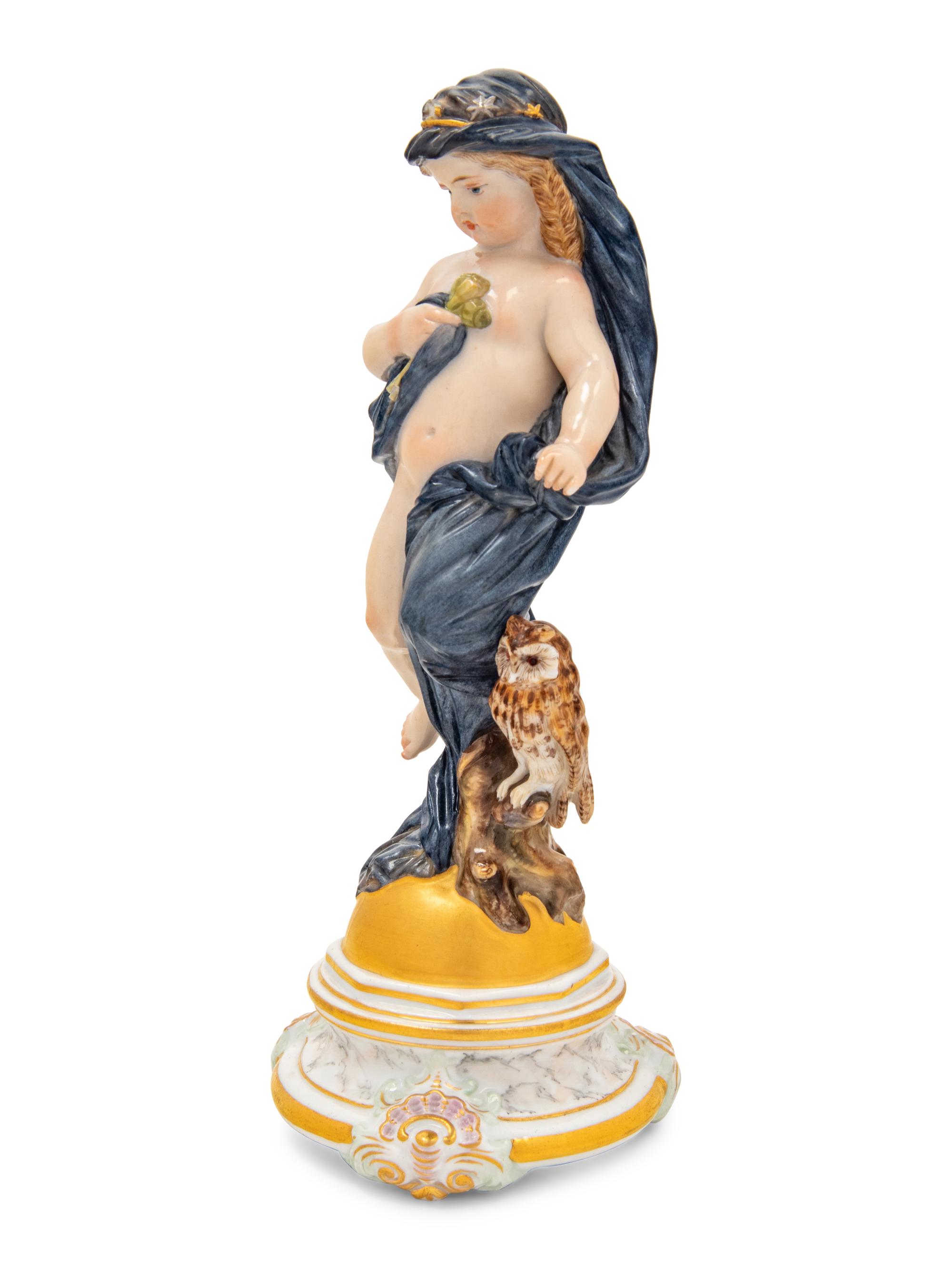 A Meissen Porcelain Figure Emblematic of Night
