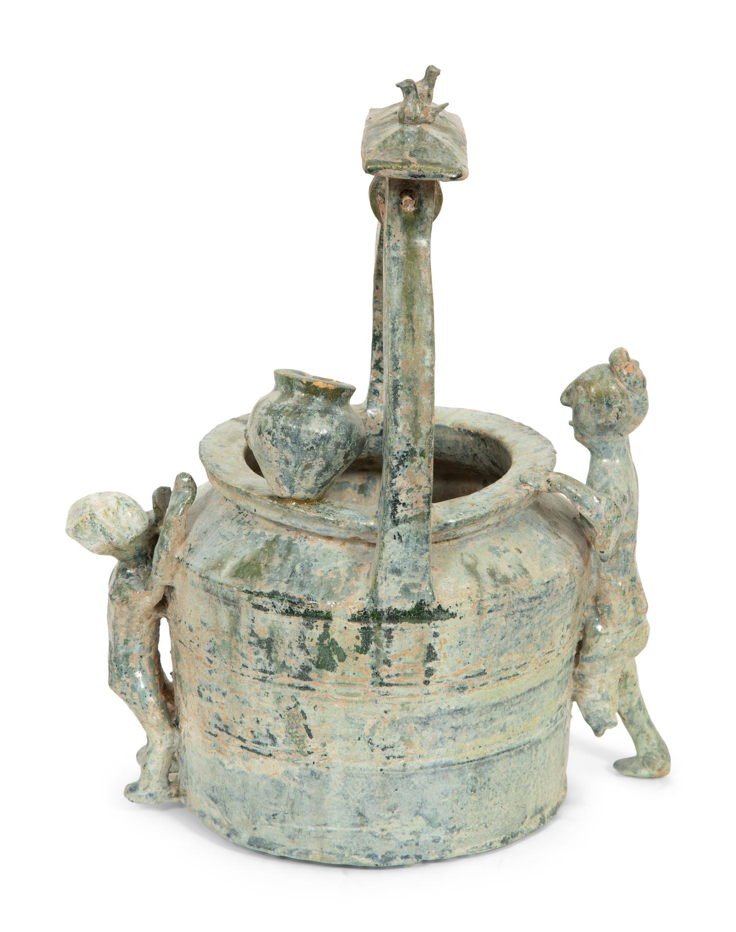 A Han Pottery Well Model with Figures