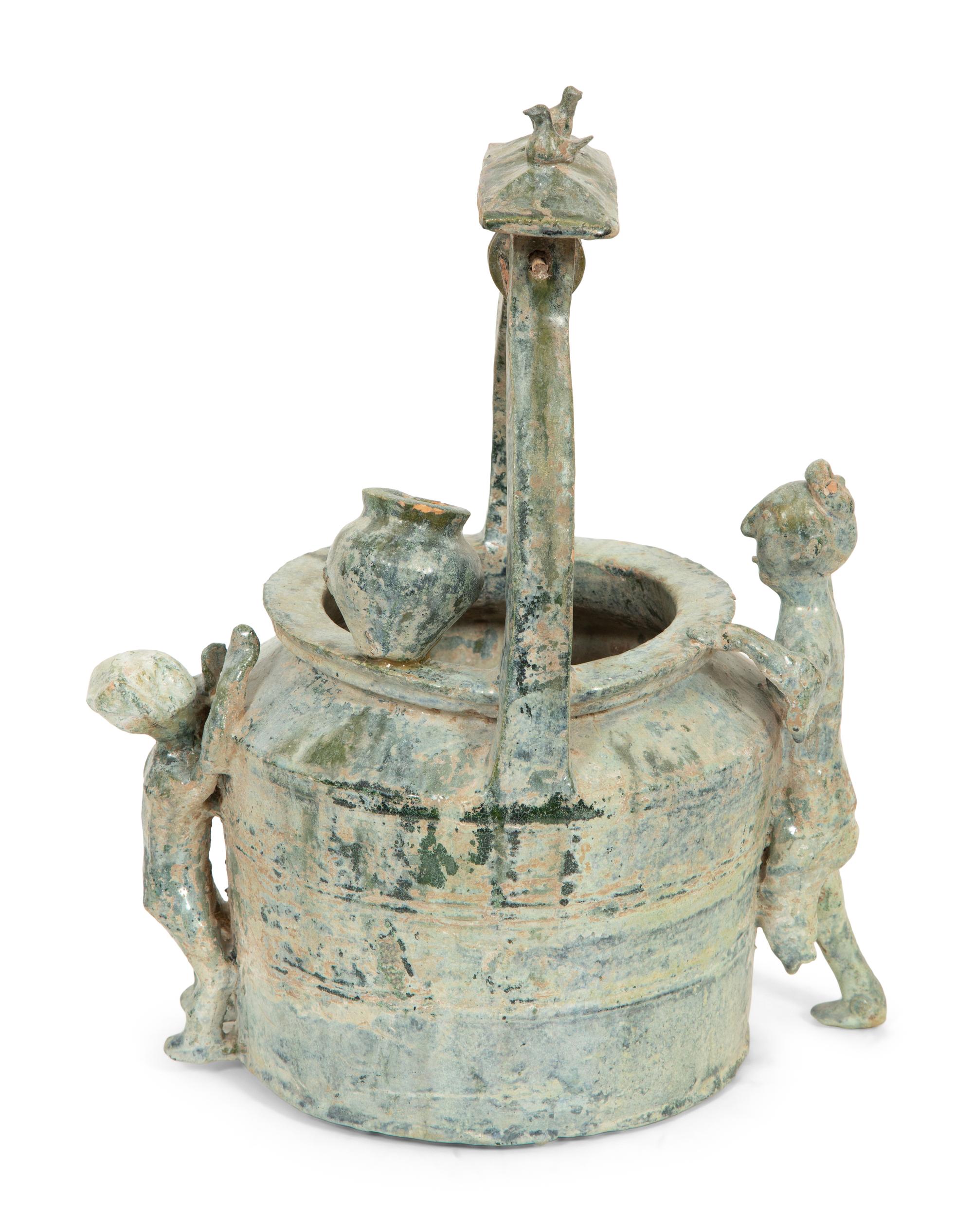 A Han Pottery Well Model with Figures