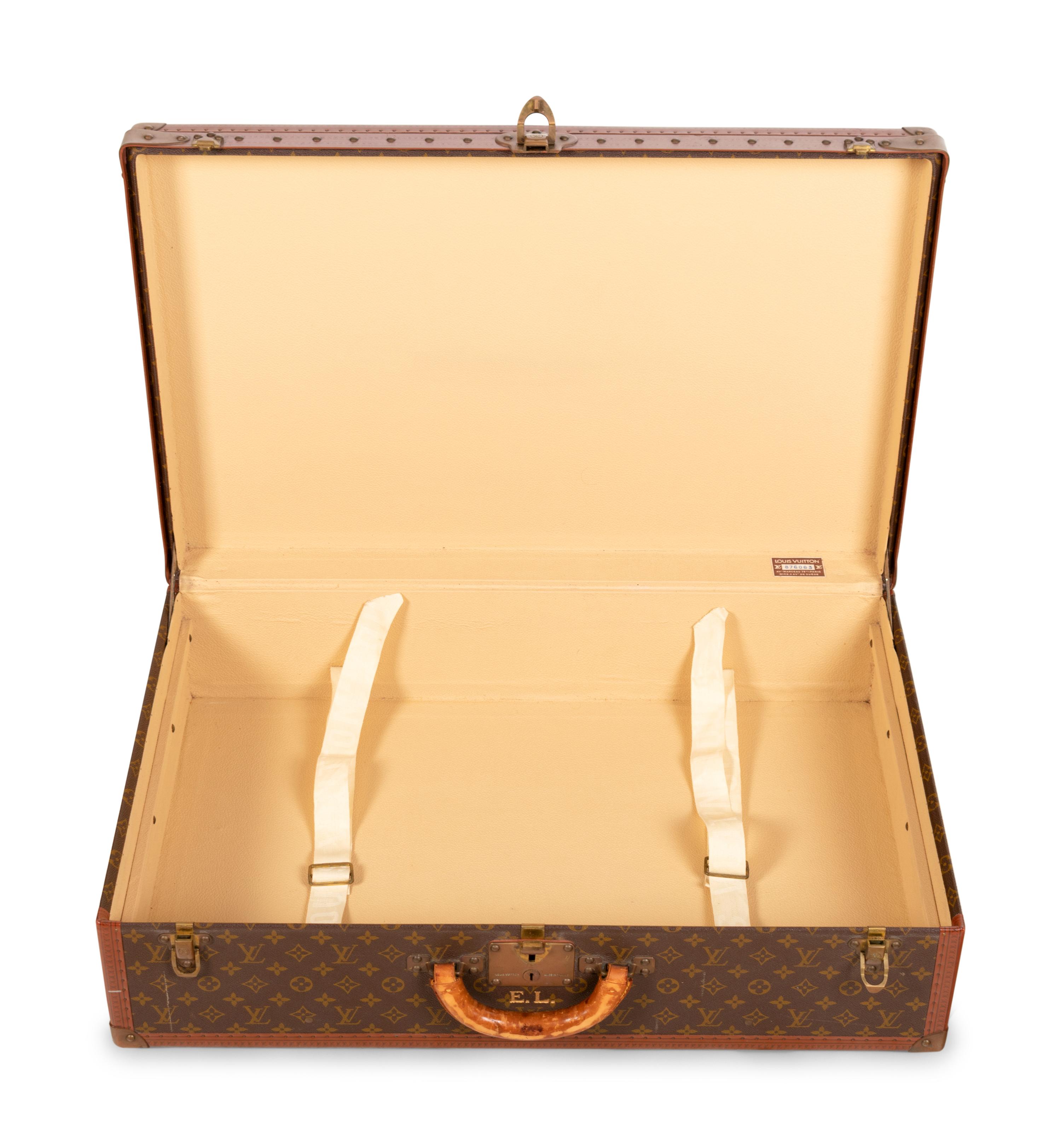Louis Vuitton Alzer 75 Hard Side Suitcase in Monogram Canvas, Mid 20th Century