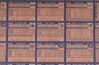 A Group of Eight Uncut Sheets of 1984 Topps 7-Eleven Baseball Cards