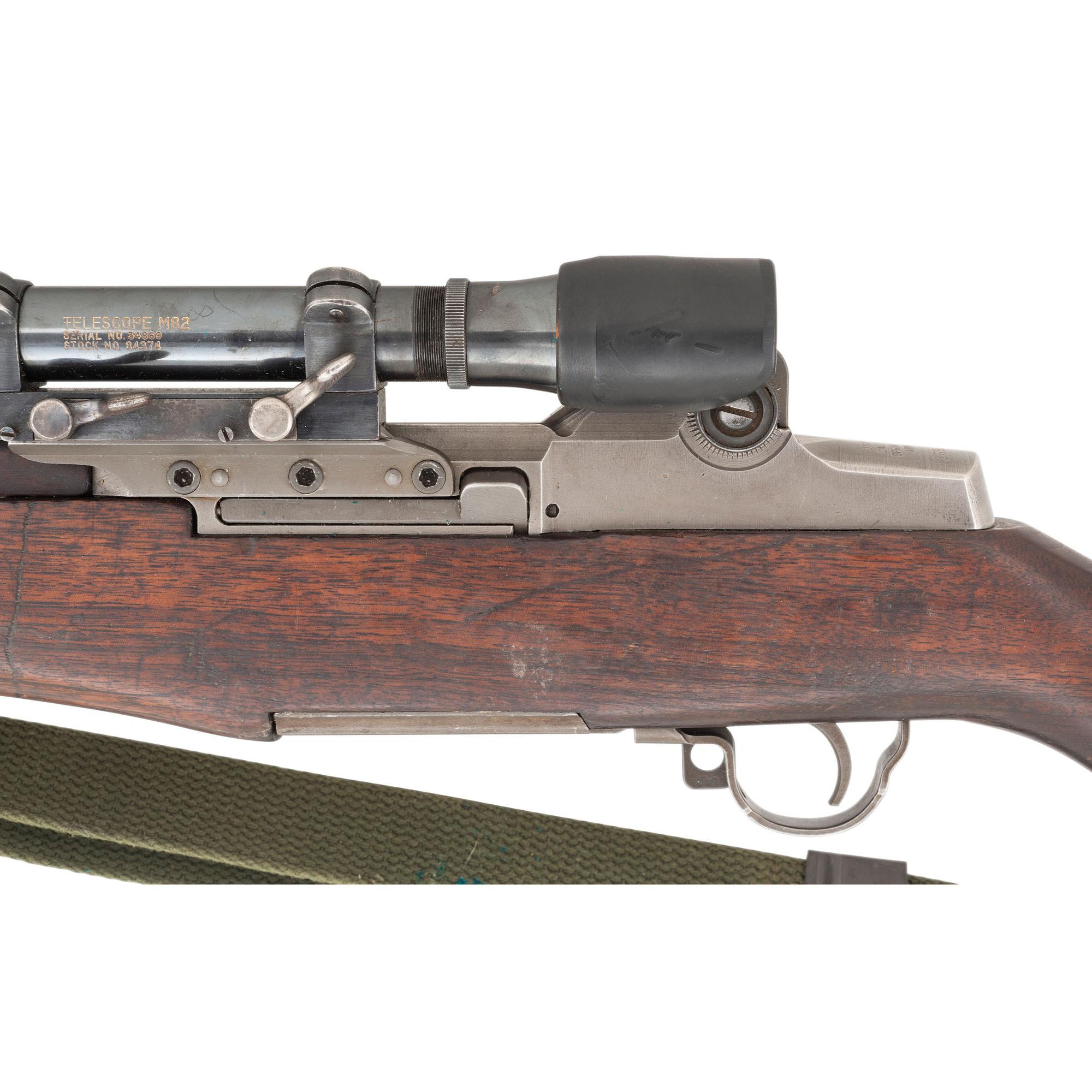 **Springfield Armory M1C Garand Sniper Rifle Rebuilt 1953 with M82 Scope