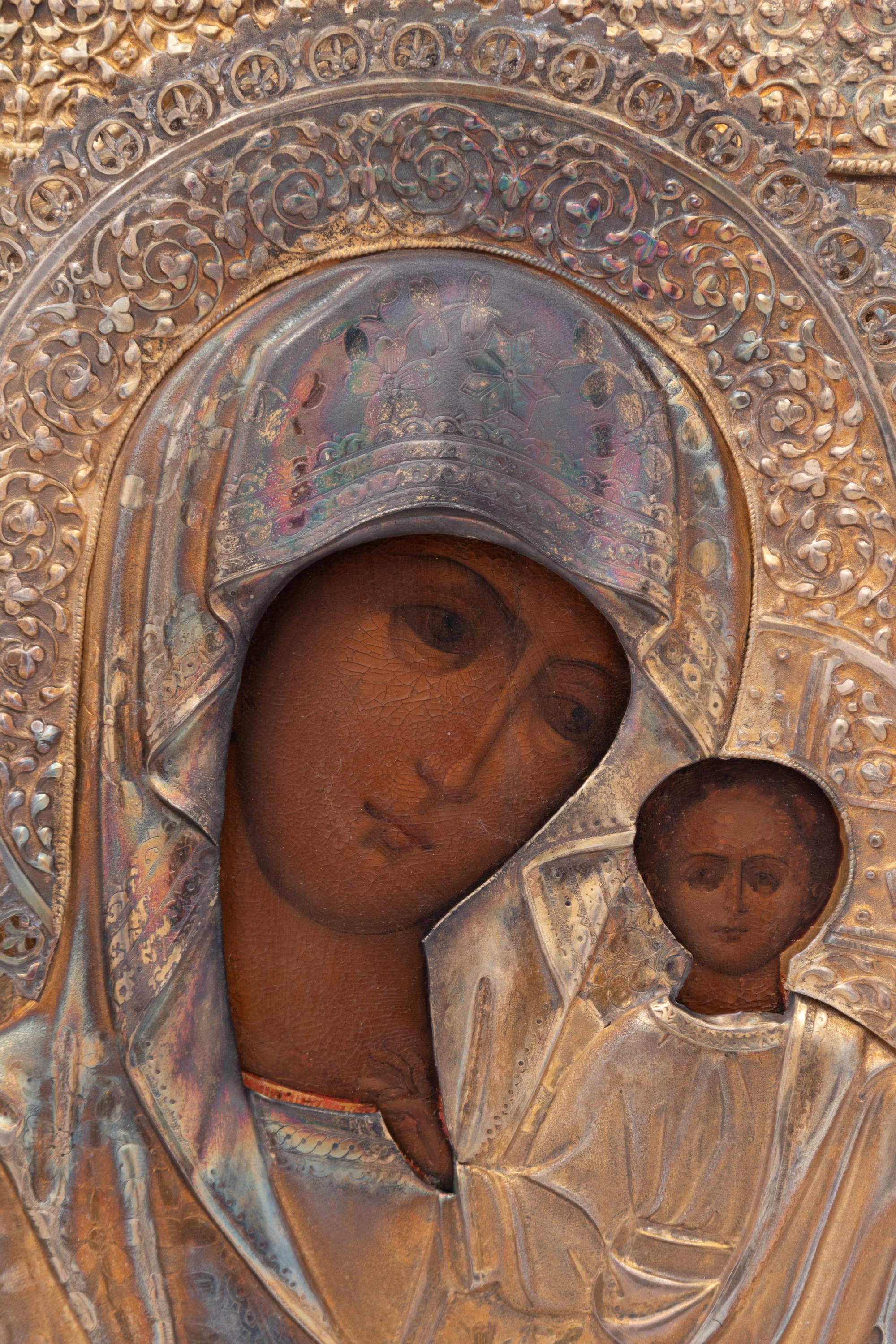 A Russian Silver Oklad Icon