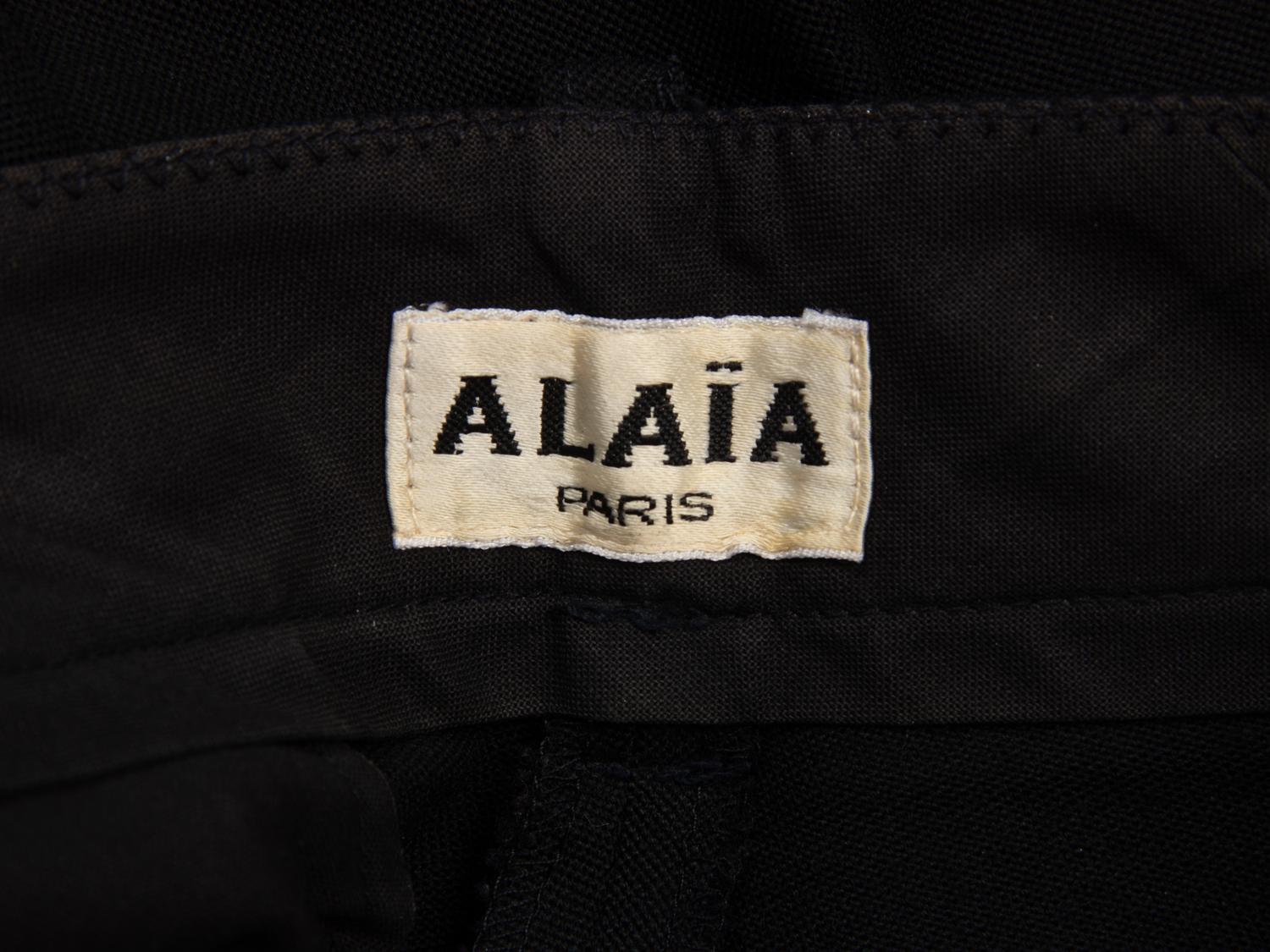 Alaïa, Black Tailored High-Cut Shorts, 1980's