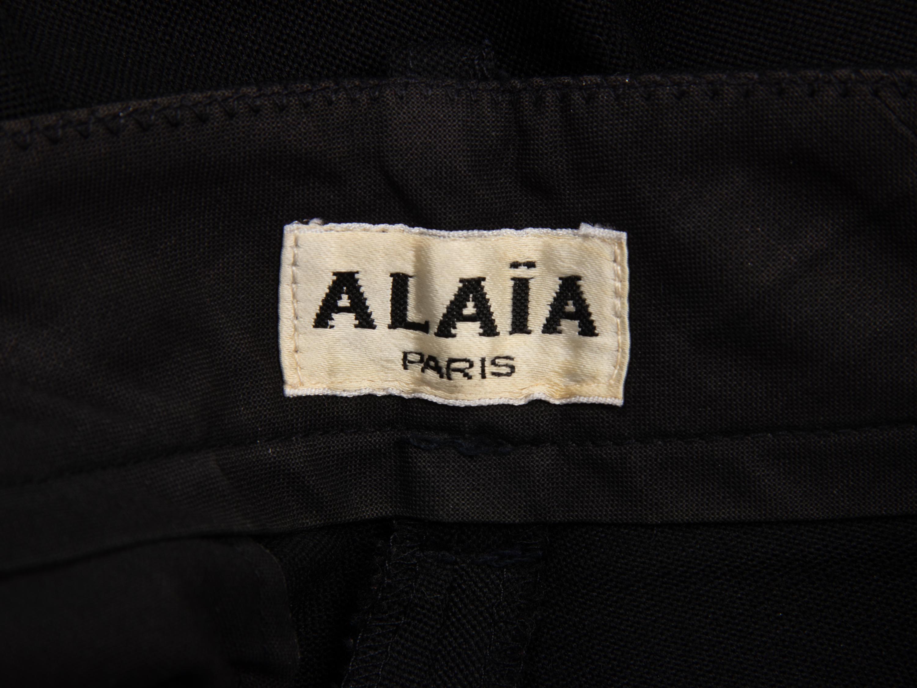 Alaïa, Black Tailored High-Cut Shorts, 1980's