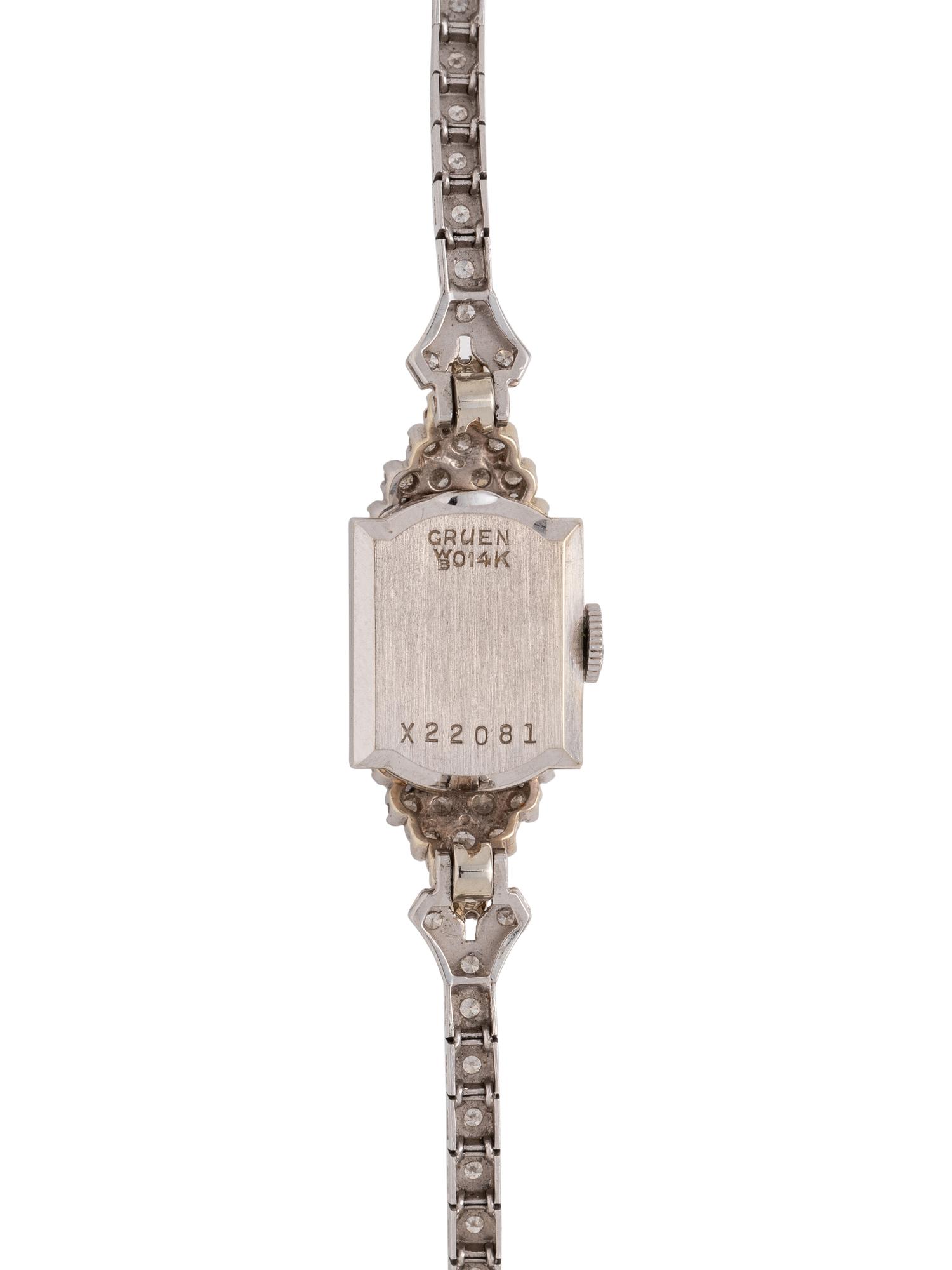 GRUEN, DIAMOND WRISTWATCH