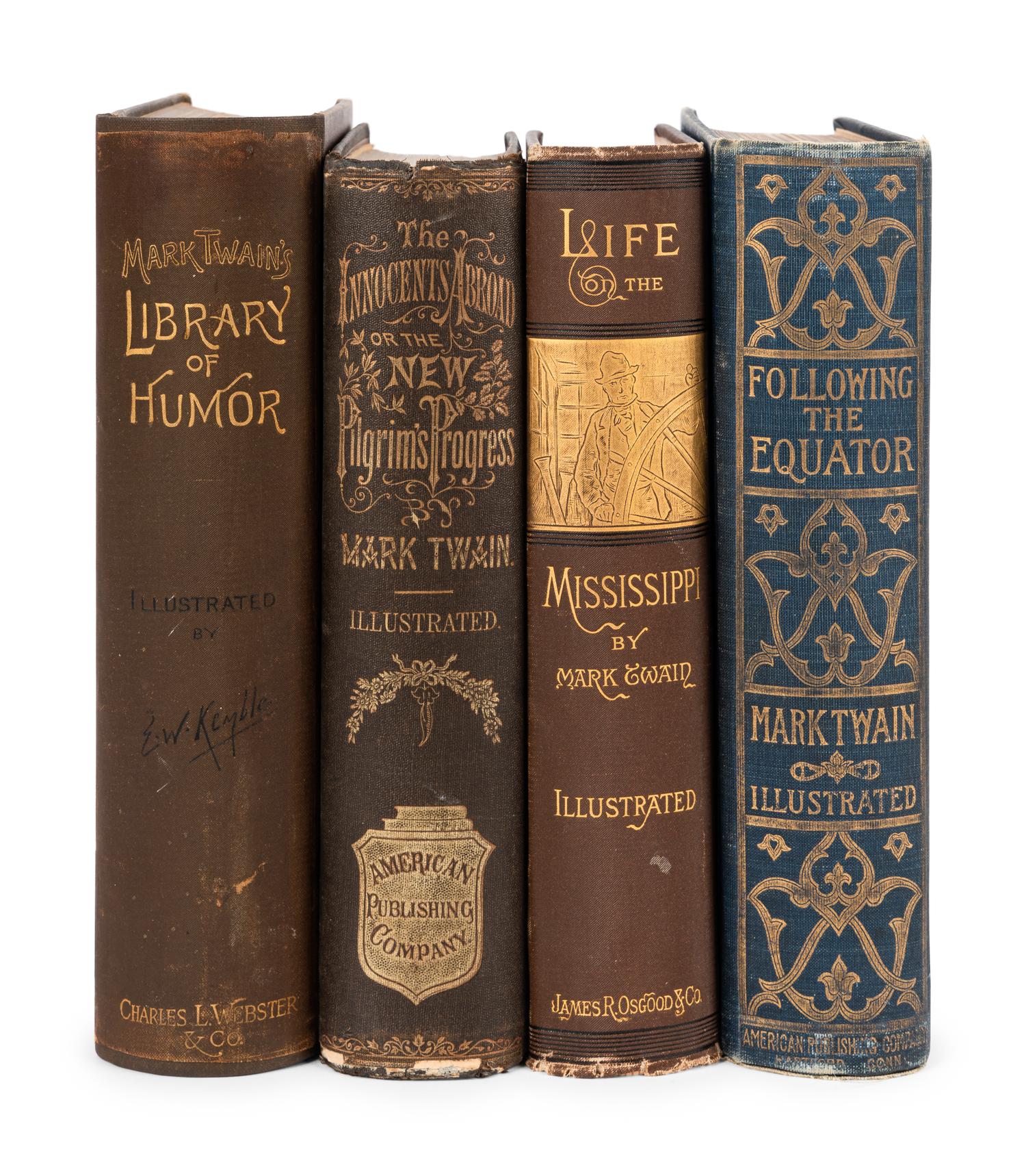 CLEMENS, Samuel ("Mark Twain") (1835-1910). A group of 4 works, comprising: