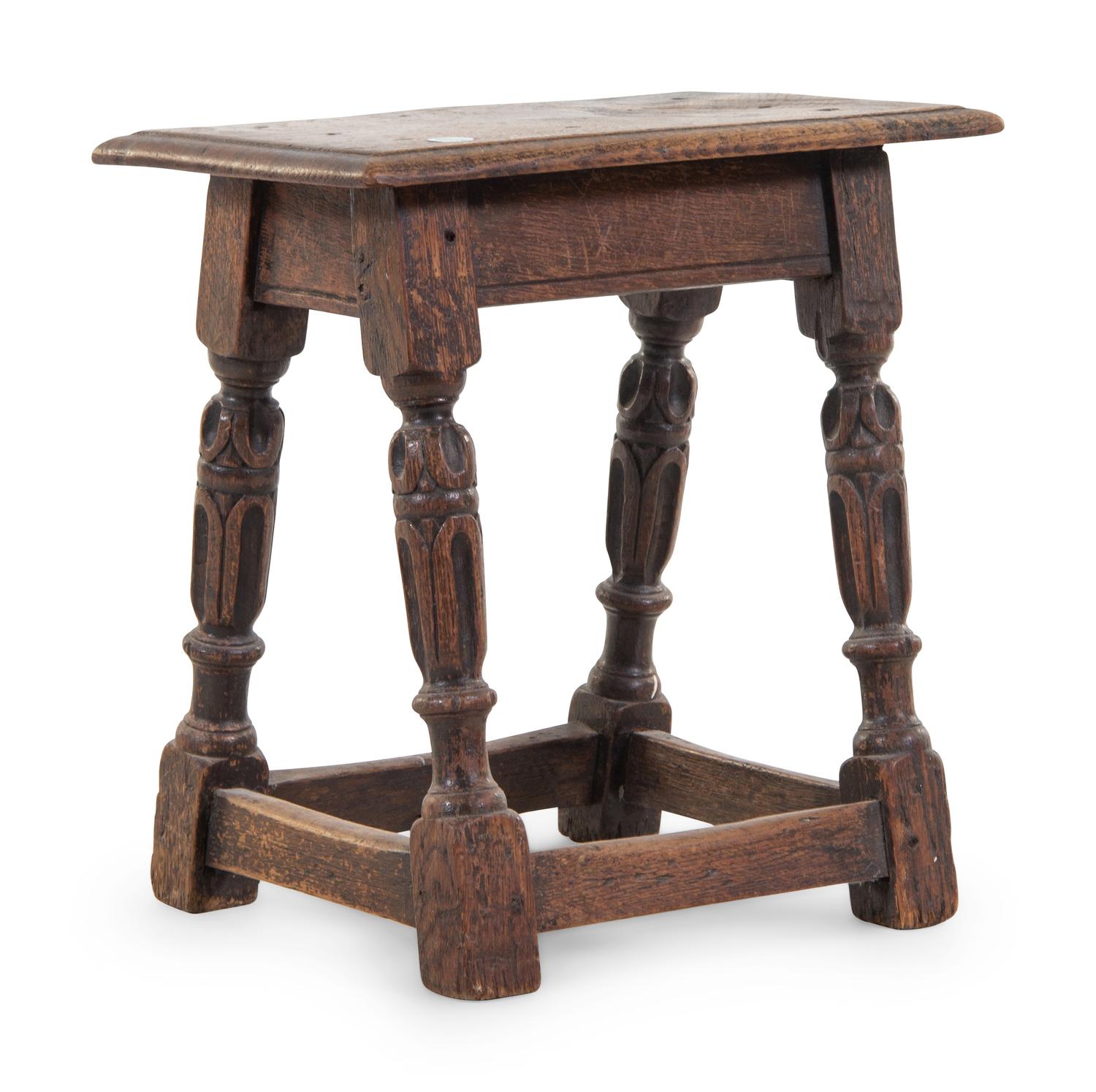 A Jacobean Oak Stool