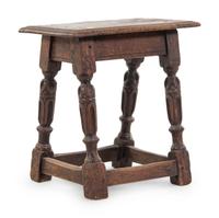 A Jacobean Oak Stool