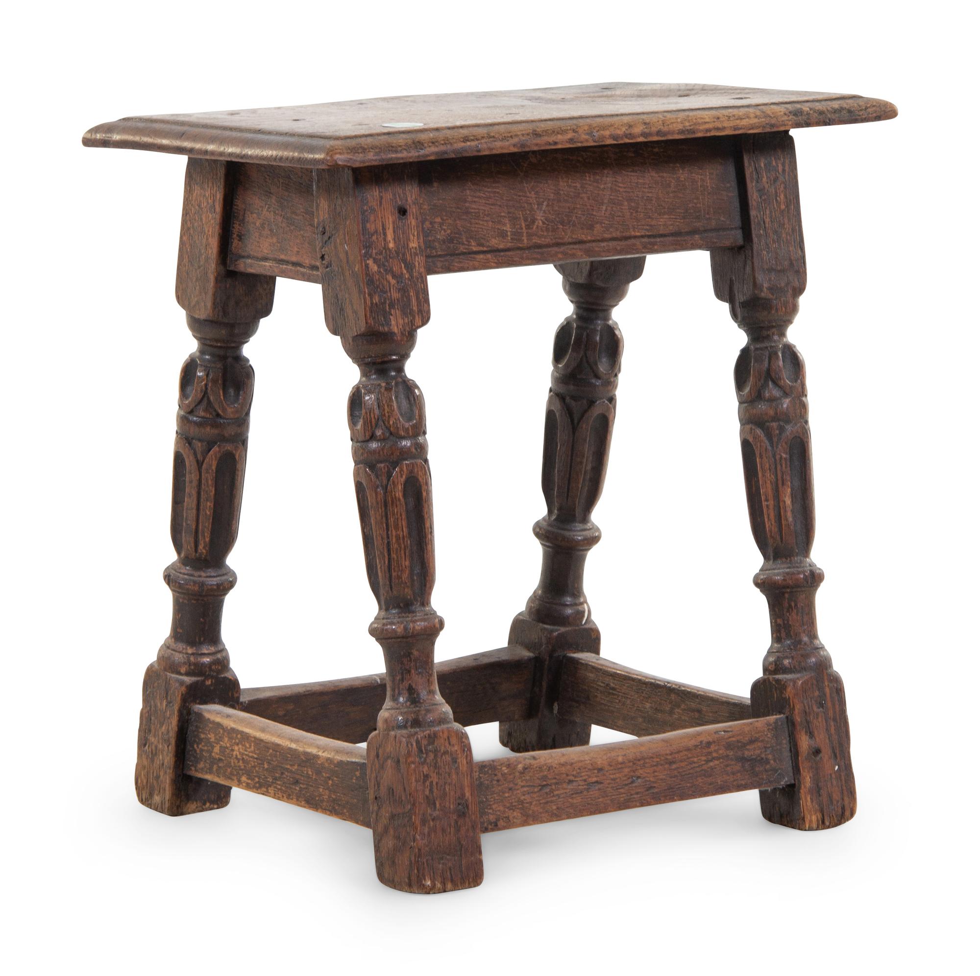 A Jacobean Oak Stool