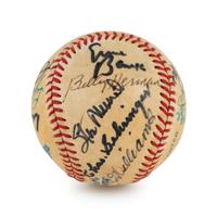 A Multi Signed Baseball Comprised of 16 Deceased Hall of Famers Including Ted Williams, (BAS Beckett Authentication Services Certified),