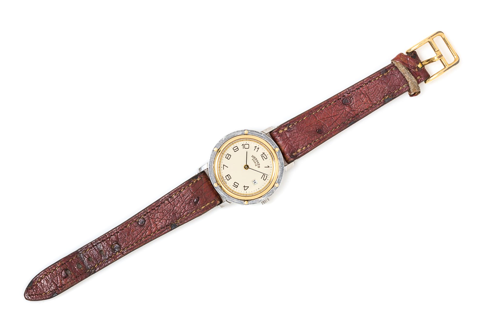 A Stainless Steel "Clipper" Wristwatch, Hermes,