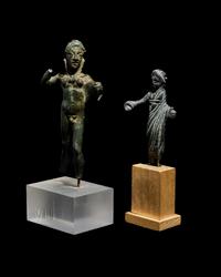 Two Roman Bronze Figures