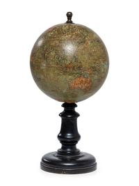 A French Papier Mache Table Globe