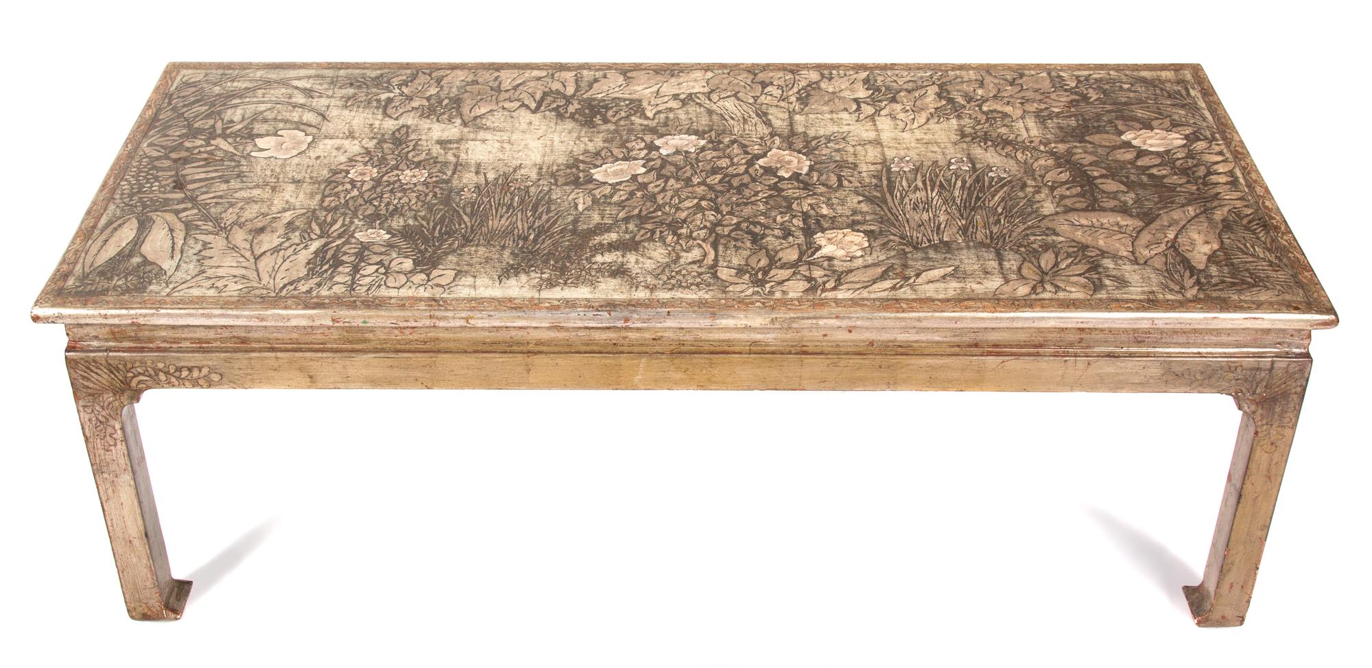 A Max Kuehne Coffee Table Height 17 1/4 x 48 x 20 inches. — CIRCA 1935