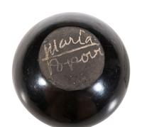 Blackware Pottery Jar, with Gunmetal Finish,1956-1965
