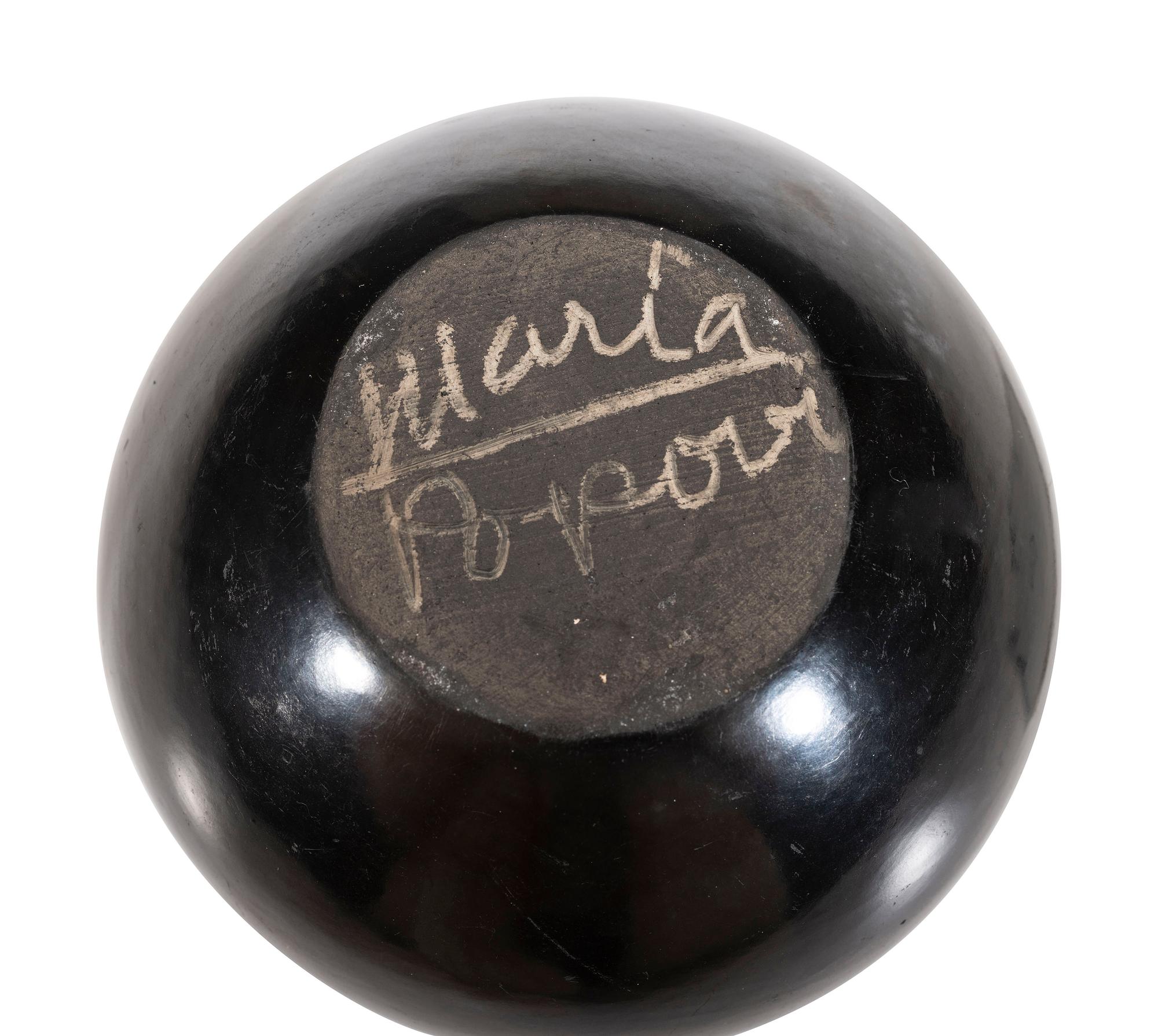 Blackware Pottery Jar, with Gunmetal Finish,1956-1965