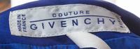 A Givenchy Cobalt Evening Gown, Size 38.