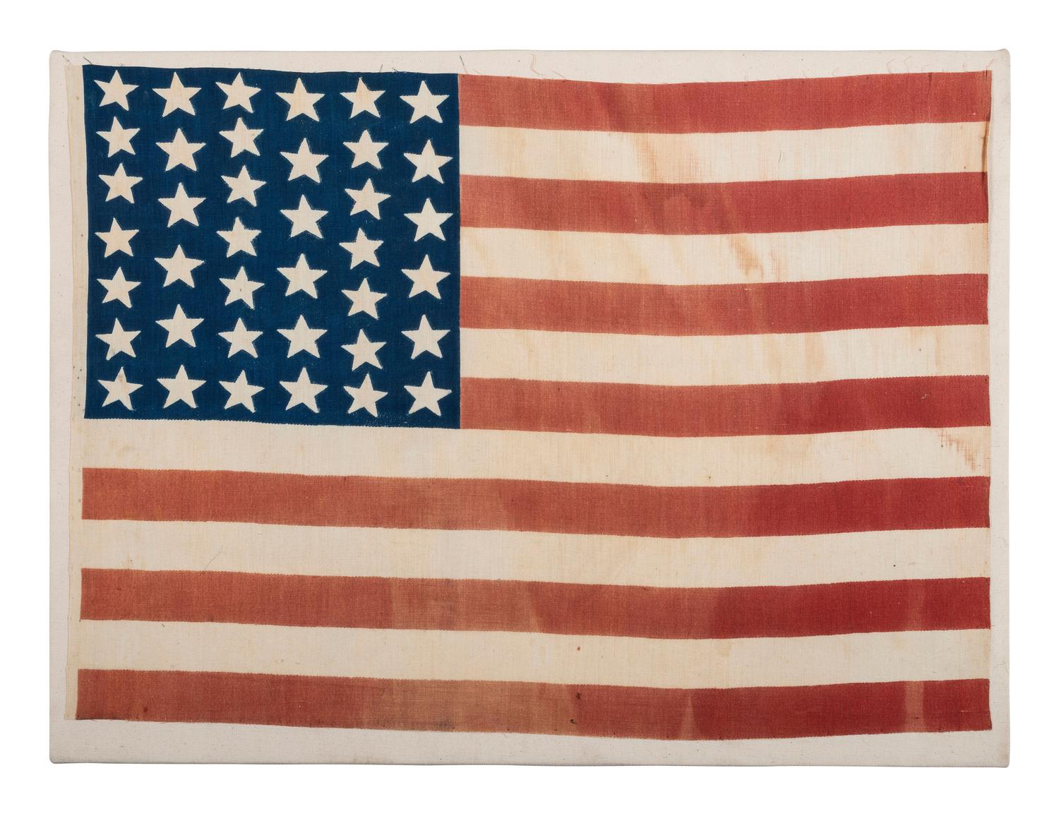 [FLAGS]. 39-star American flag. Ca 1889-1890.