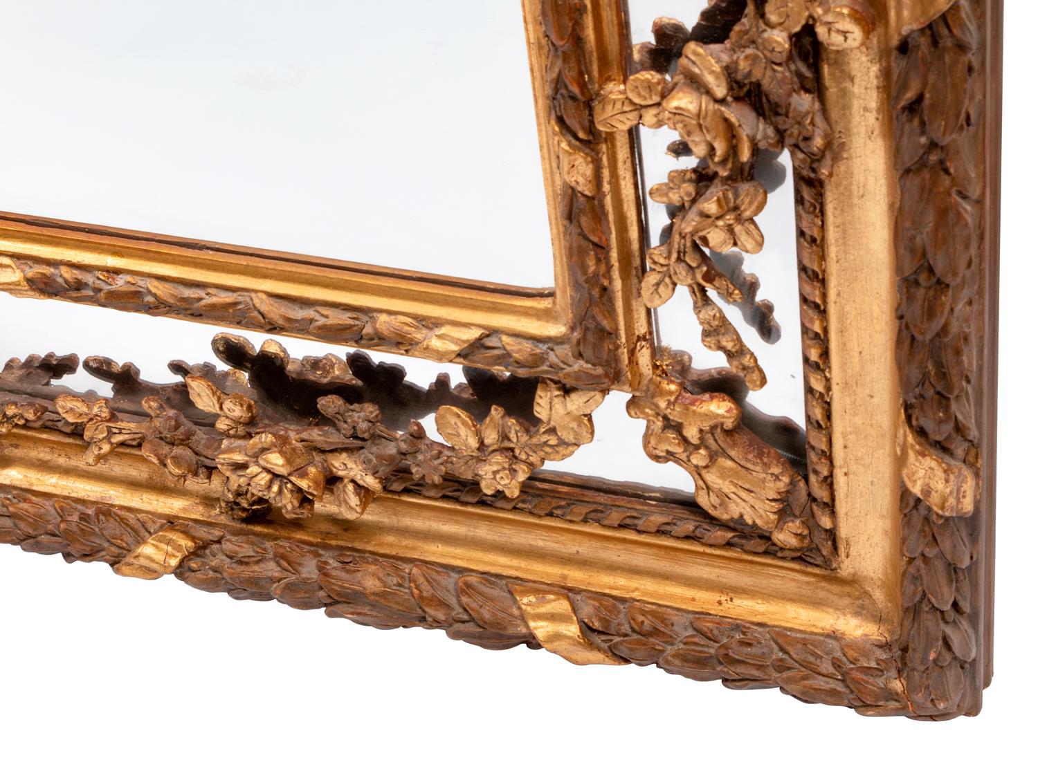 A Pair of Louis XVI Style Gilded Mirrors