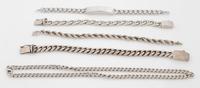 A Collection of Sterling Silver Jewelry, 151.50 dwts.