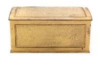 Tiffany Studios, an acid-etched bronze dore cigar box (1100)
