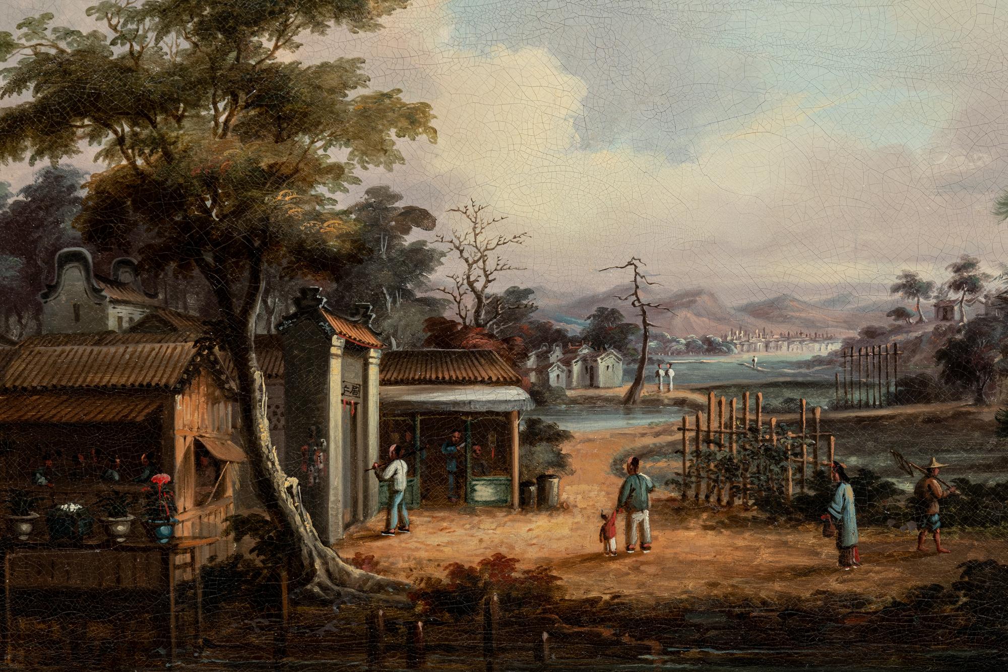 A Set of Four Chinese Export Landscapes