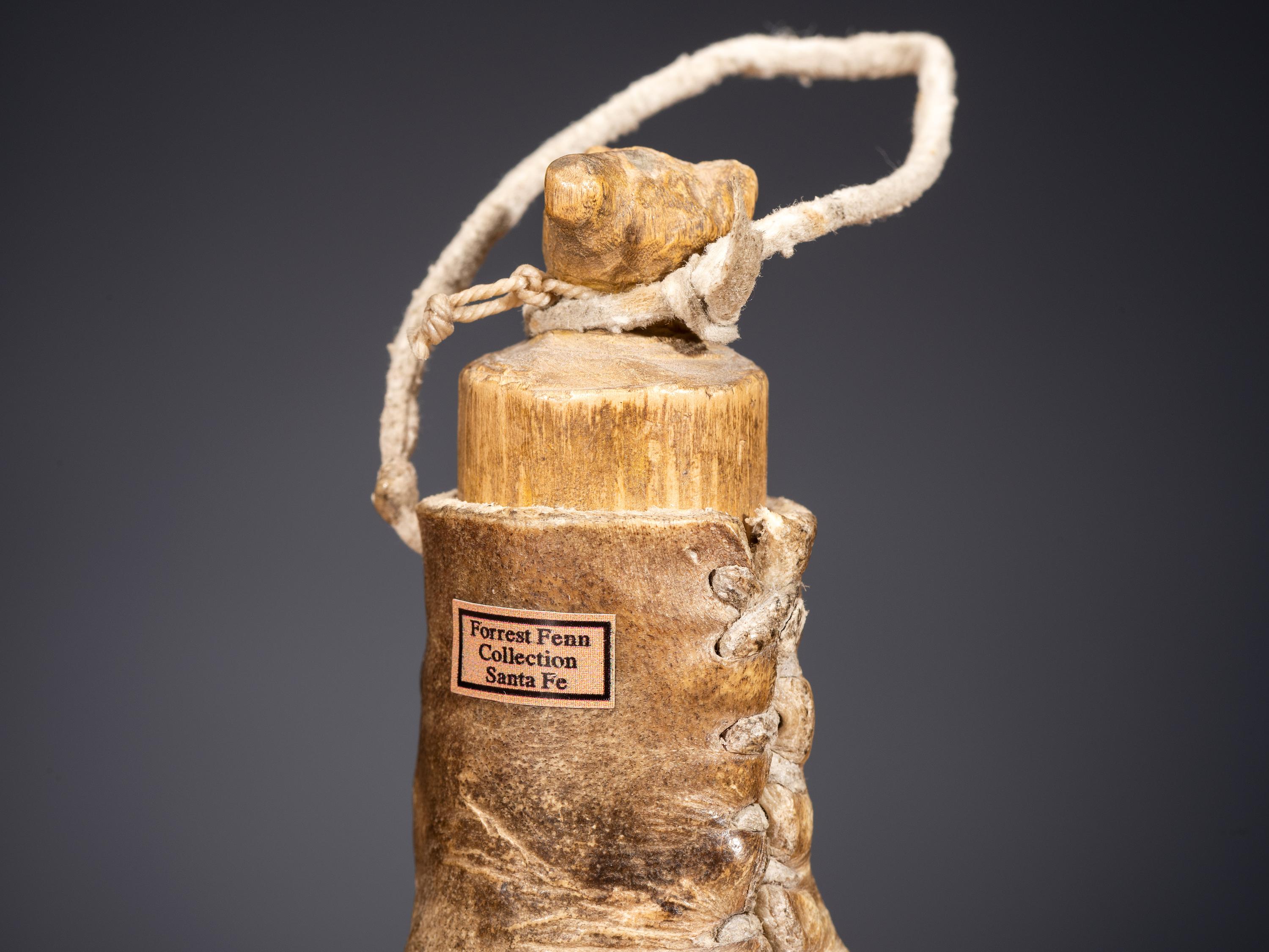 Spanish New Mexican Rawhide Tobacco Canteen